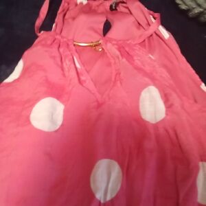 Mlle Gabrielle Pink High Low Dress